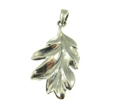 Handcrafted Solid 925 Sterling Silver Magic &amp; Witch Oak Leaves Pagan Pendant - £22.23 GBP