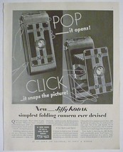 1933 Print Ad JIFFY KODAK Camera quick and simple vintage advtg - £6.35 GBP