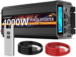 4000 Watt Power Inverter 12V Dc To 110V 120V Converter For Family Rv Off Grid - £277.33 GBP