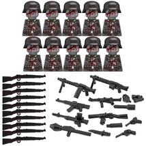 10PCS WW2 German Military Soldier Building Blocks Army Infantry Figures ... - £24.71 GBP