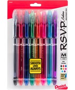Pentel R.S.V.P. Medium Ballpoint Pens 8/Pkg-Assorted Colors - £14.73 GBP