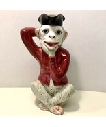 Mottahedeh Vintage Large Porcelain Hand Painted Monkey Pitcher - £84.69 GBP