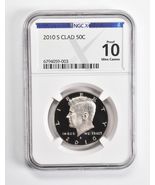 2010-S CLAD Kennedy Half Dollar 50c NGC X 10.0 Proof Ultra Cameo - £64.10 GBP