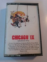 Chicago IX: Chicago&#39;s Greatest Hits Cassette 1975 - £70.15 GBP