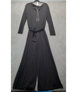 Michael Kors Jumpsuits Women&#39;s Medium Black Belted Waist Long Sleeve Bac... - $57.42 CAD