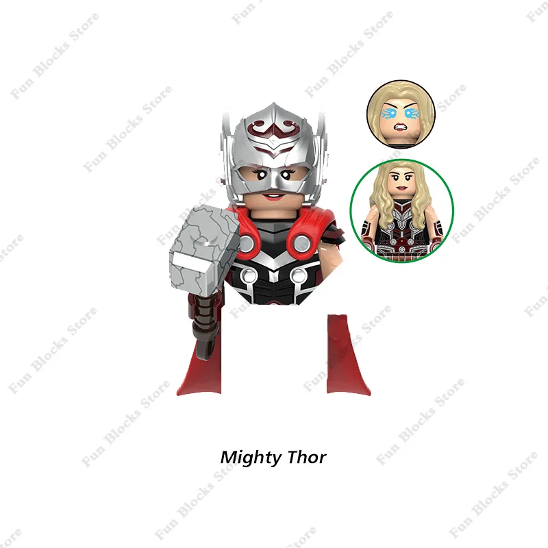 Play  Superheroes  Avengers Thor Jane Foster Mini Action Figures Building Blocks - £23.18 GBP