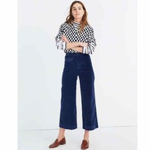 Madewell Emmett Wide-Leg Crop Velvet Pants sz 35 NWT - £38.33 GBP