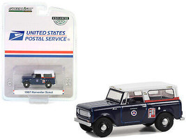 1967 Harvester Scout RHD Right Hand Drive Blue w White Top USPS US Postal Servic - £14.92 GBP