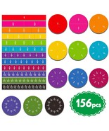 156 Pcs Magnetic Rainbow Fraction Tiles Circles - £25.15 GBP