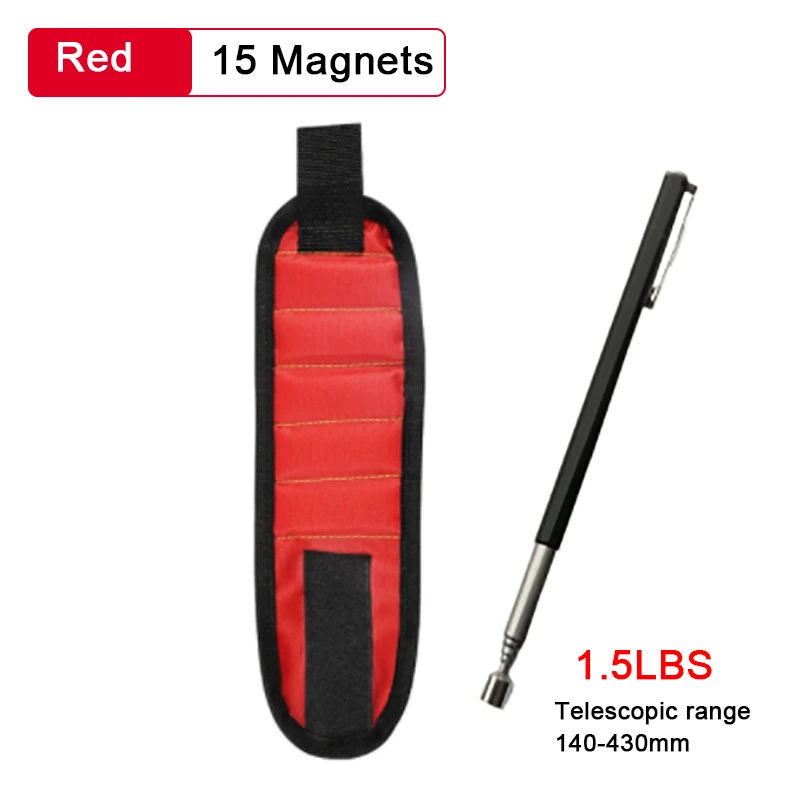 Portable Magnetic Wrist Tool Bag Strong Magnetic Wrist Tool Belt with Telescopic - £49.20 GBP