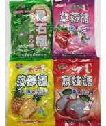 4 Bags, Hong Yuan Hard Candy, Pineapple, Strawberry, Lychee, Guava 12.35 oz - $35.07 CAD