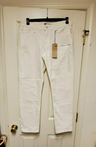 Levi Strauss &amp; Co. Curvy Mid Rise 529 Skinny Leg White Jeans (NEW) - £23.22 GBP