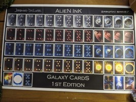 *Signed* Alien Ink Designer Playing Galaxy Cards 1st Edition Art Print 11&quot; X 17&quot; - £34.68 GBP