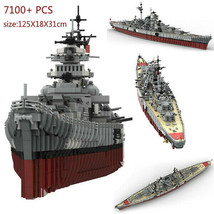 Bismarck Battleship Model Building Blocks Set Warship MOC Brick Toys Gif... - £391.12 GBP