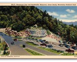 Newfound Gap Great Smoky Mt National Park UNP Linen Postcard S25 - $2.92