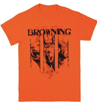 Men&#39;s Browning Nightsight Tee Safety Orange Hunting Short Sleeve T-Shirt... - £8.59 GBP