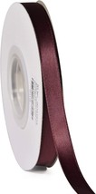 Double Face Satin Ribbon - 3/8 Inch 100 Yards for Gift Wrapping Crafts Burgundy - £15.48 GBP
