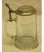Winston Advertising Lidded Glass Stein Tankard Mug Bar Barware - £20.92 GBP