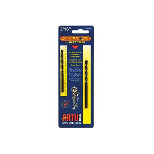Artu Cobalt Tile Bit And Pilot Bit Porcelain 3/16 &quot; Dia, 5/32 &quot; Dia Carded - $24.55