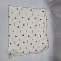 Carters Just One You Baby Blanket Navy Blue Red White Whale Anchor Boats Cotton - £30.85 GBP