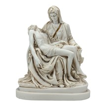 The Pieta by Michelangelo Jesus Christ and Mother Mary  Gray Patina Stat... - £87.49 GBP