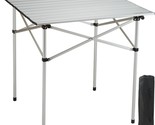 Folding Camping Table (Vevor), 28&quot; X 28&quot;, Silver, Lightweight,, Grilling. - $43.92