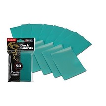 50 Premium Teal Double Matte Deck Guard Sleeve Protectors for Gaming Car... - $5.90