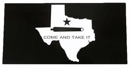 K&#39;s Novelties Texas Come and Take It Black/White Decal Sticker - £2.72 GBP