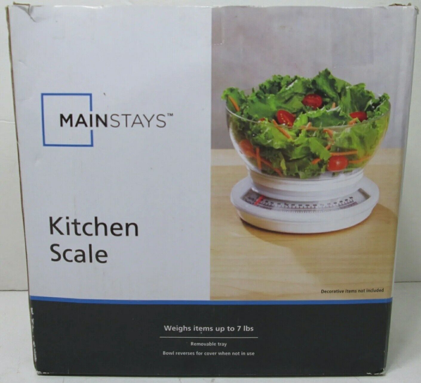 Mainstays Kitchen Food Scale Weight Up To 7 lbs Removable Tray - Used - $7.69