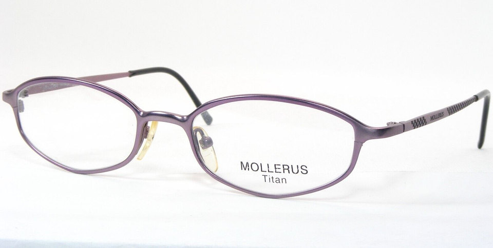 MOLLERUS Swiss MM11 4 Light Lilac EYEGLASSES GLASSES TITAN FRAME 50-18-1... - $59.40