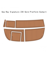 Sea Ray Signature 230 Swim Platform Pad Boat EVA Foam Faux Teak Deck Floor Mat - $300.00