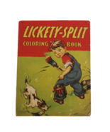 Vintage 1942 Saalfield Publishing Company Lickety Split Coloring Book - $27.22 CAD