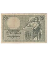 Germany, 10 Mark, 1906, Imperial Treasury Note, (7 Digits Series No P9b,... - $195.76