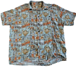 Vintage Munsingwear Hawaiian Style Button Up Shirt Men&#39;s Size Large - £13.35 GBP