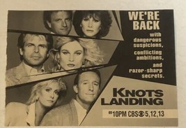 Knots Landing Tv Guide Vintage Print Ad William Devane Ted Shackleford Tpa13 - $5.93