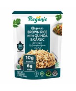 Regganic Organic Brown Rice with Quinoa & Garlic, Ready to Eat, Pack of 6,8.8 oz - $15.49