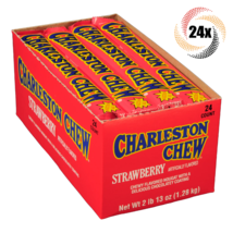 Full Box 24x Packs Charleston Chew Strawberry Nougat Chocolate Coating | 1.87oz - €43,47 EUR