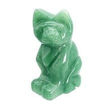 Hslutiee Figura de gato de piedra sentada de 2 pulgadas, tallado, cristal curati - £35.28 GBP