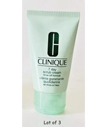 Clinique 7 Day Scrub Cream Rinse-Off Formula Facial Cleanser 1oz 30ml NeW - $175.05 MXN