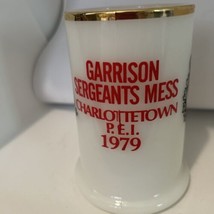 Presidio Disastro P. E.I.Reggimento Canada Army 1979 Milk Vetro Bordo Or... - $33.02