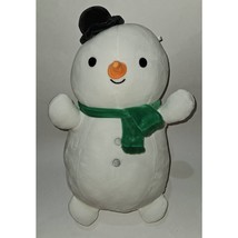 Squishmallows Hug Mees Manny Snowman Plush 16&quot; Stuffed Animal Toy Christmas 2022 - £39.06 GBP