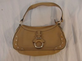 Adult Women&#39;s Apt. 9 Faux Man Made Tan Leather Handbag Shoulder Strap 32851 - £16.37 GBP