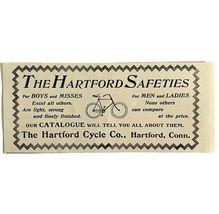 Hartford Cycle Co Bicycles 1894 Advertisement Victorian Safeties #2 ADBN1w - $19.99