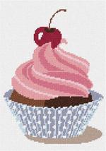 Pepita Needlepoint Canvas: Cupcake with Cherry, 7&quot; x 10&quot; - £39.96 GBP+