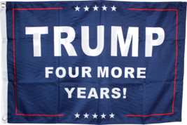 President Trump 2020 Four More Years Usa 12x18 2x3 3x5 150D Nylon Flag Protected - £14.84 GBP