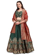 Lehenga Choli Green Bollywood Designer Wedding Party Lehenga India Saree Sari - $45.95