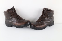 Vintage 90s Cabelas Mens 10 Distressed Waterproof Goretex Leather Mounta... - $138.55