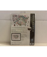 Dimensions Counted Cross Stitch Kit 14&quot;X10&quot;-Illustrated USA, 14 Count wh... - $21.77