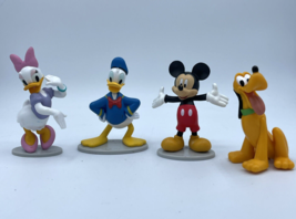 Disney Just Play Cake Toppers Figures Lot If 4 Mickey Donald Daisy Pluto - £6.24 GBP