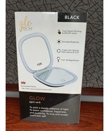 Glo Tech Led Compact Magnifying Small Mirror Black - £11.66 GBP